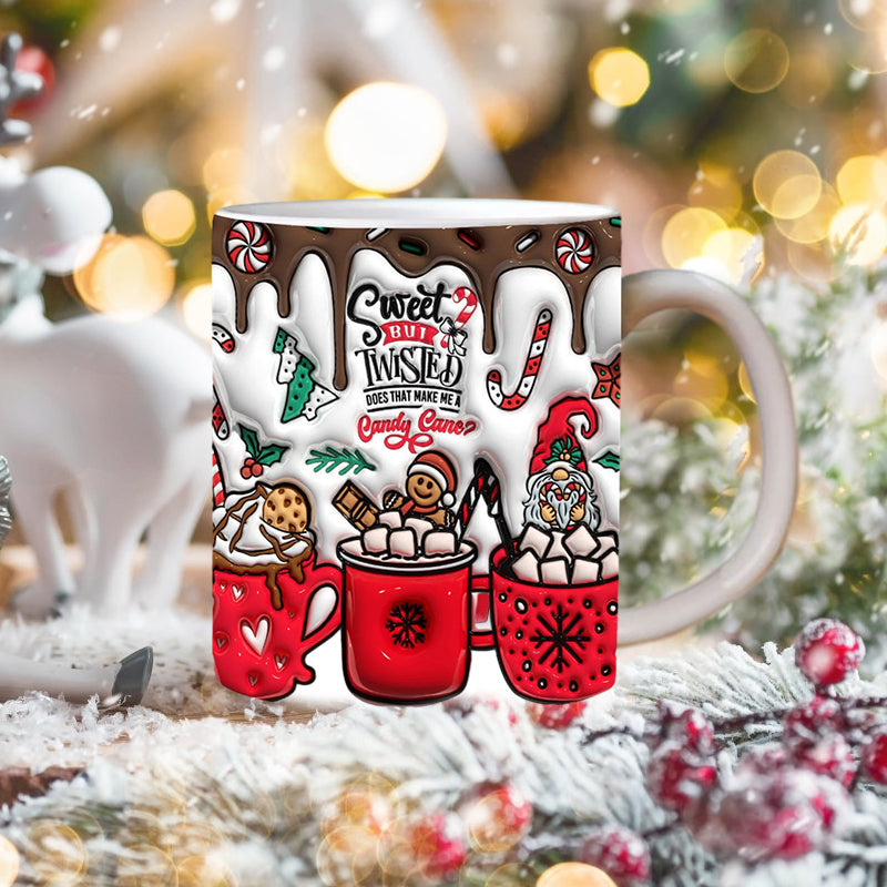 skorter | 3d Christmas Gingerbread Man Ceramic Coffee Mug