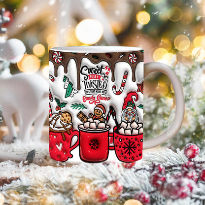 skorter | 3d Christmas Gingerbread Man Ceramic Coffee Mug
