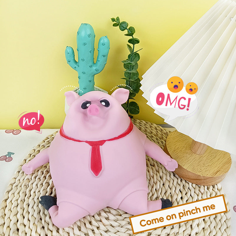Skorter | Creative Decompression Pink Pig Toy