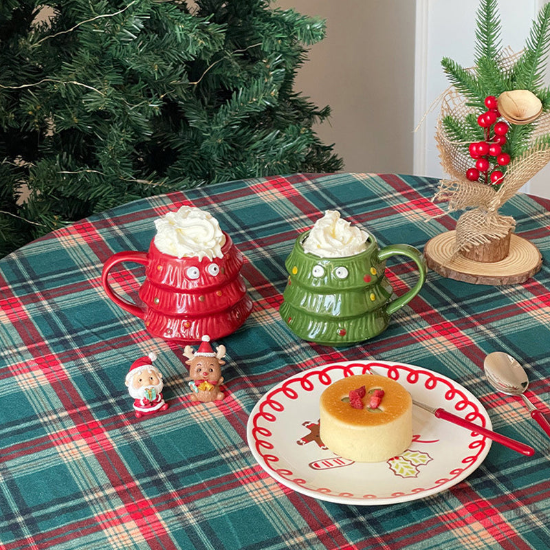skorter | Creative Large Eyes Christmas Tree Mug