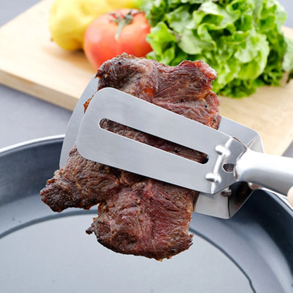 Skorter | Stainless Steel Double-Sided Cooking Spatula Clamp Tool