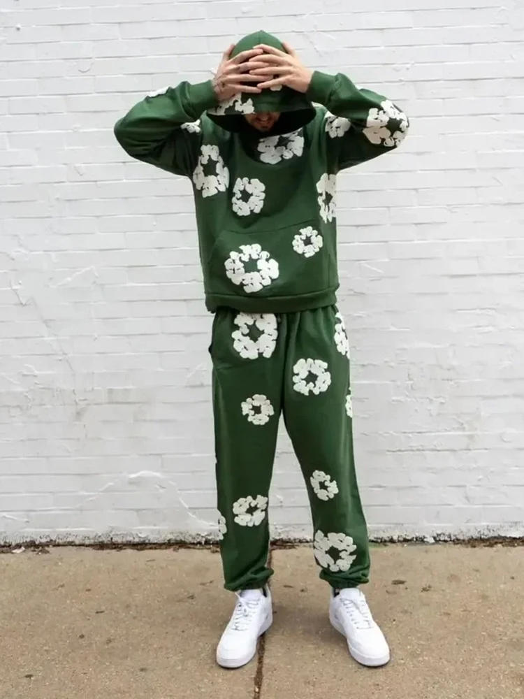 Skorter | Tracksuit - Flowered Hoodie