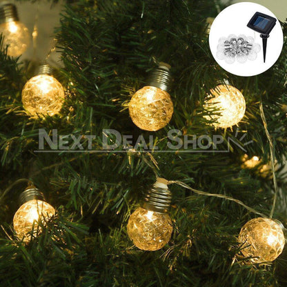 Skorter | 10 LED Solar Powered Crystal Ball Light String