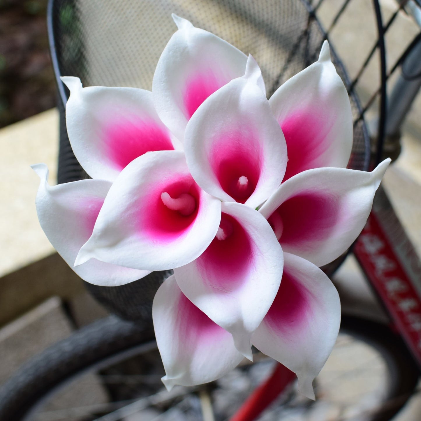 Skorter | 10 marine blue Calla lily PU Real Touch flowers wedding decoration bouquets table decoration artificial flowers home decor