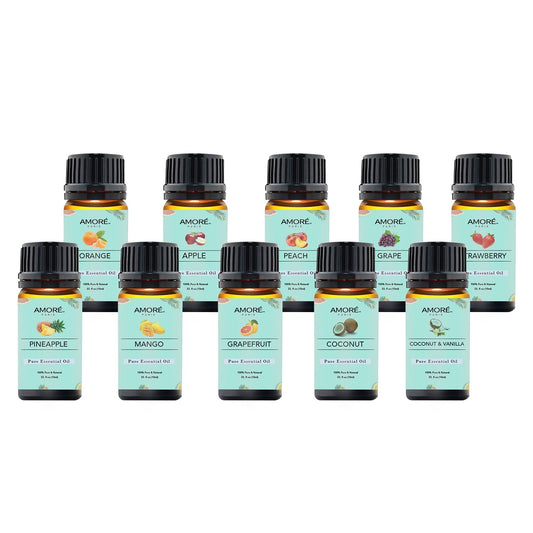 Skorter | 10-Pack: Fruity Scent Premium Aromatherapy Diffuser Oils Set For Candle & Soap Making