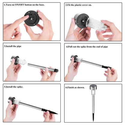 Skorter | 10-Pack: Outdoor Solar Landscape Lawn Lights