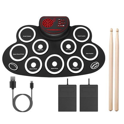 Skorter | 10 Pads Electric Drum Set Foldable
