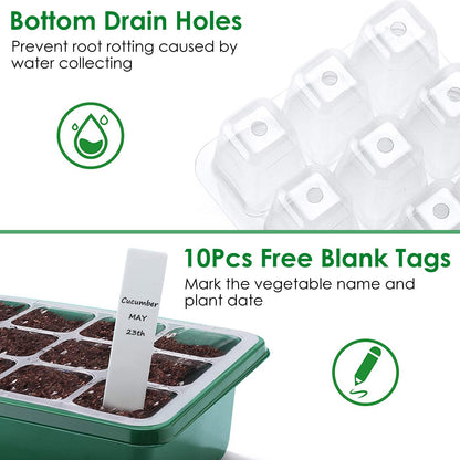 Skorter | 10-piece: Reusable seed starting tray set