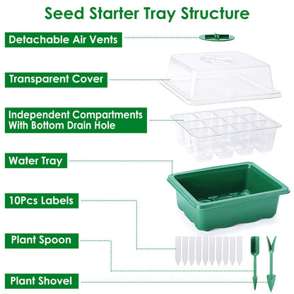 Skorter | 10-piece: Reusable seed starting tray set