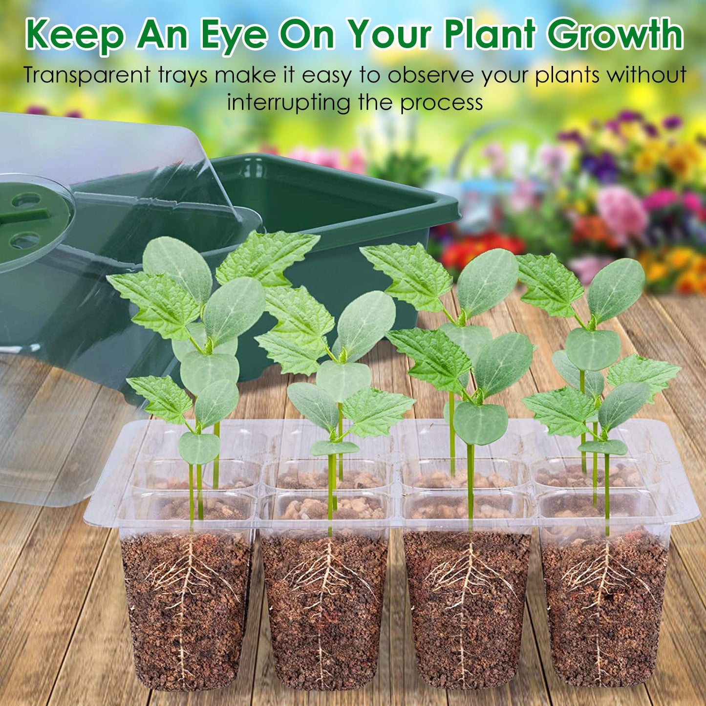 Skorter | 10-piece: Reusable seed starting tray set