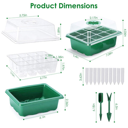 Skorter | 10-piece: Reusable seed starting tray set