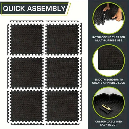 Skorter | 10-piece: EVA interconnected foam floor tiles