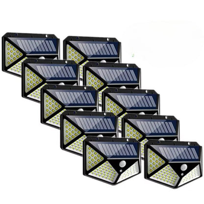 100 LED Solar Power Motion Sensor Wall Light - SKØRTER