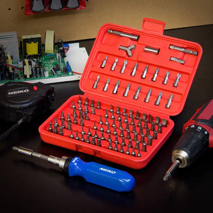 Skorter | 100 pieces: Neiko 10048A Premium Safety Bits Set