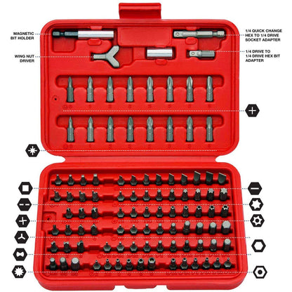 Skorter | 100 pieces: Neiko 10048A Premium Safety Bits Set