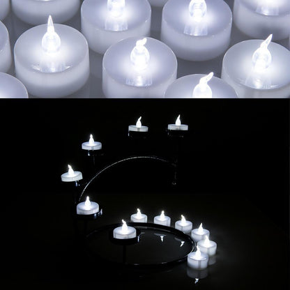 Skorter | 100-Piece: White LED Candles Tea Light