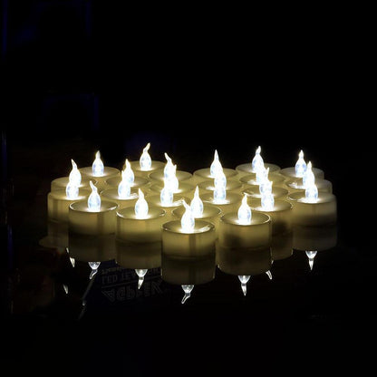 Skorter | 100-Piece: White LED Candles Tea Light