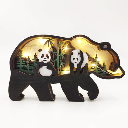 skorter | 3d Creative Wood Animal Carving Craft Gift