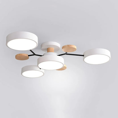 Skorter | Contemporary Round Iron LED Chandelier | Energy-Efficient. Stylish Lighting for Living Rooms. Dining Areas & Entryways
