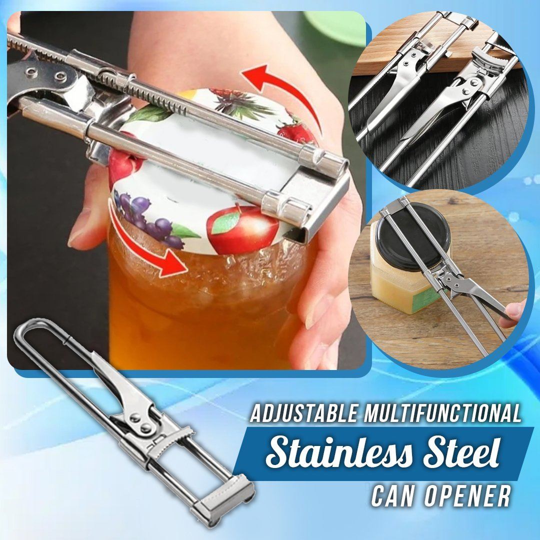 skorter | Adjustable Glass and Bottle Opener Multifunctional Stainless Steel Can Opener