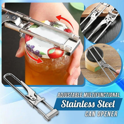 skorter | Adjustable Glass and Bottle Opener Multifunctional Stainless Steel Can Opener