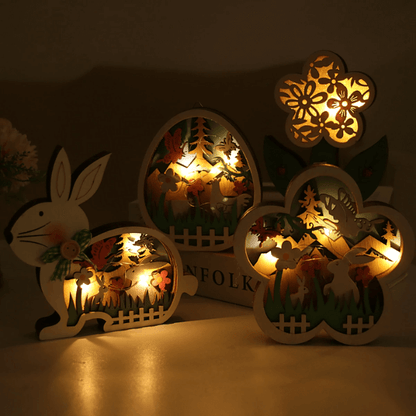 skorter | Wooden Easter Decoration with LED Light