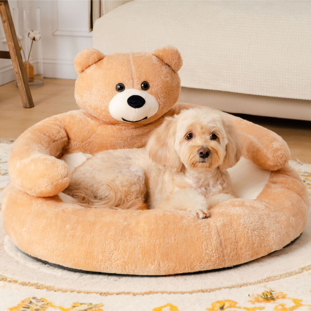 Skorter | Cute detachable cuddly bear cat bed