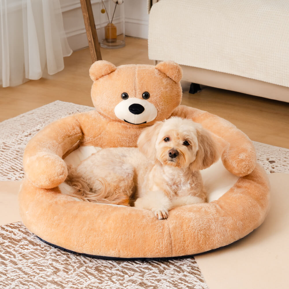 Skorter | Cute detachable cuddly bear cat bed