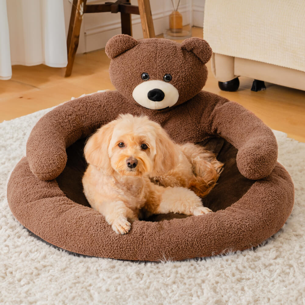 Skorter | Cute detachable cuddly bear cat bed
