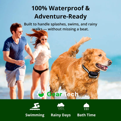Skorter | 1000m Waterproof Dog Training Collar | Rechargeable, Remote Control & Adjustable for Small, Medium, and Large Dogs