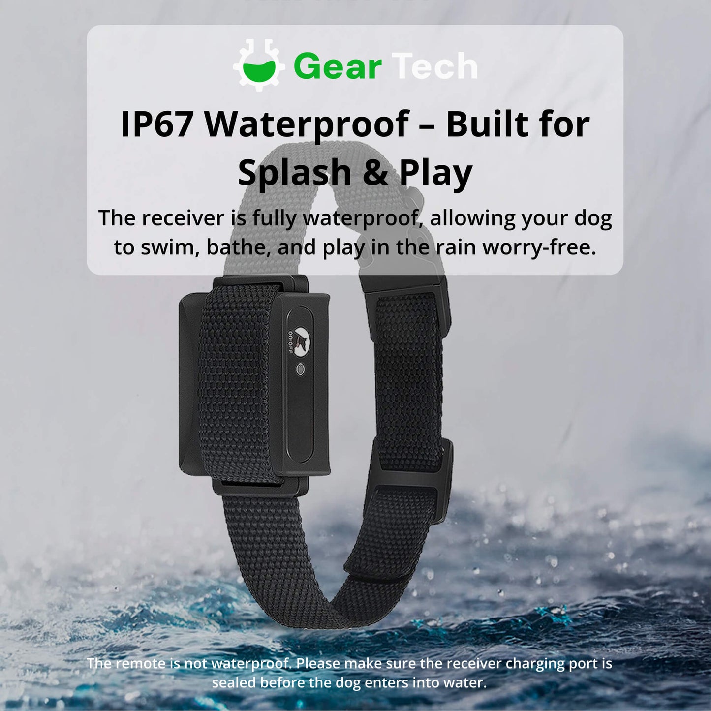 Skorter | 1000m Waterproof Dog Training Collar | Rechargeable, Remote Control & Adjustable for Small, Medium, and Large Dogs