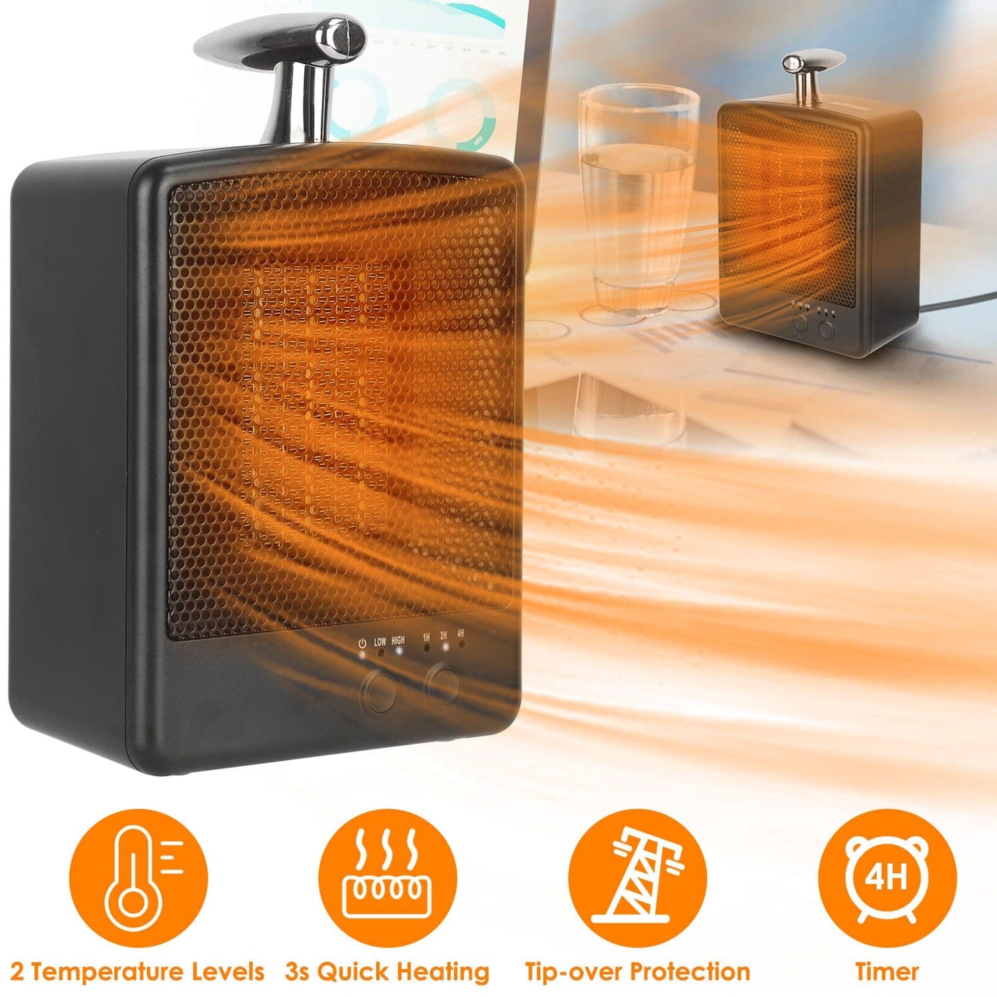 Skorter | 1000W Portable Electric Room Heater