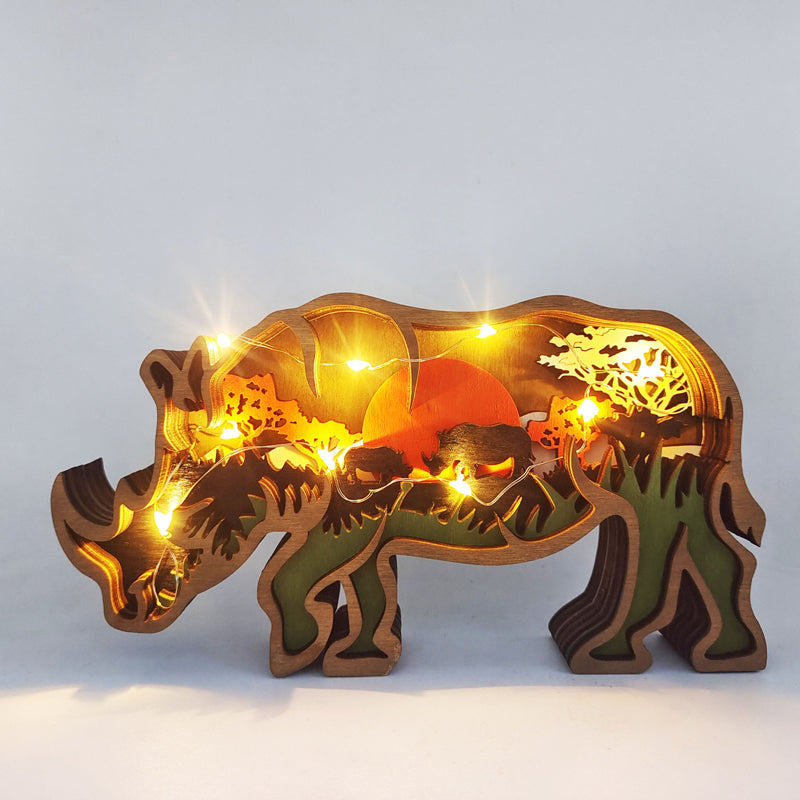 skorter | 3d Creative Wood Animal Carving Craft Gift