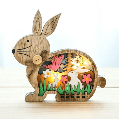 skorter | Wooden Easter Decoration with LED Light
