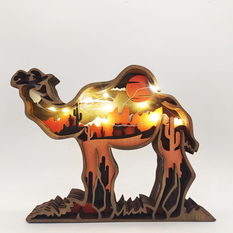 skorter | 3d Creative Wood Animal Carving Craft Gift