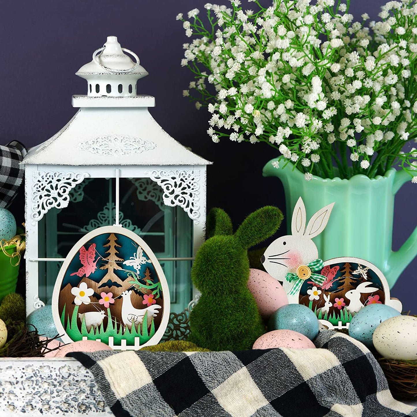skorter | Wooden Easter Decoration with LED Light