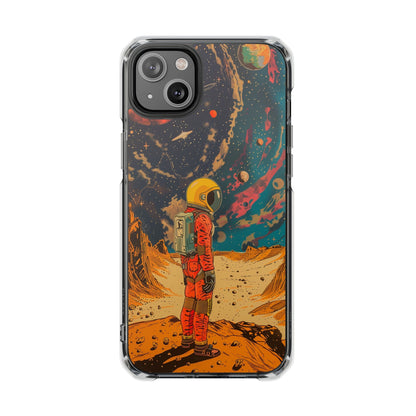 Skorter | Astronaut on Planet X Magnetic Clear Case for iPhone Series