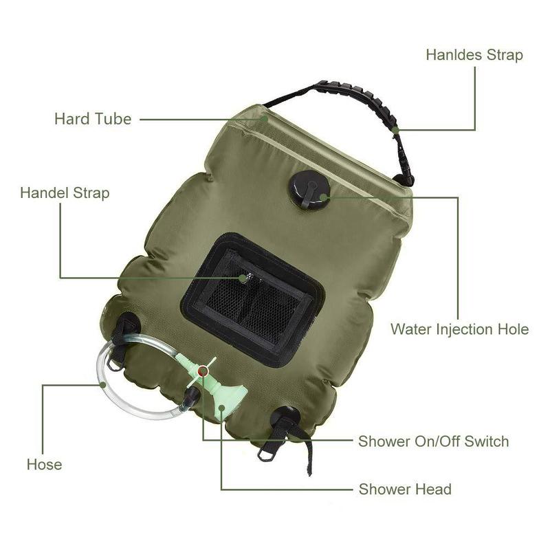 Skorter | Solar Shower Bag for Camping Van and Tents