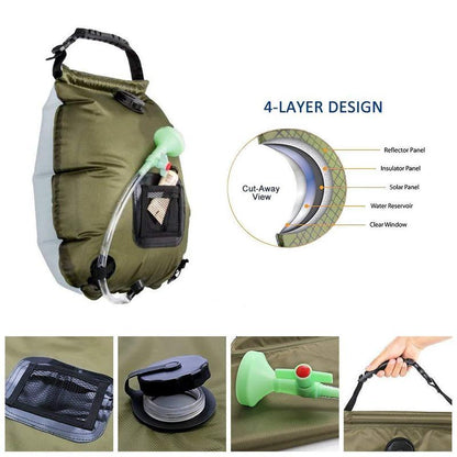 Skorter | Portable Solar Shower Bag for Camping Van and Tents