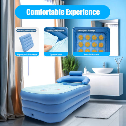 Skorter | Collapsible Inflatable Foldable Portable Bath Tub for Adults