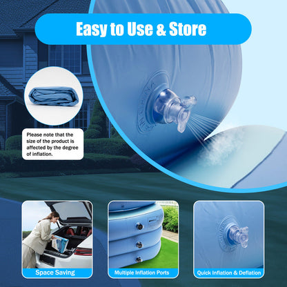 Skorter | Collapsible Inflatable Foldable Portable Bath Tub for Adults