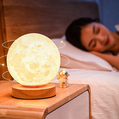 Skorter | Levitating Illusion Color Option Rotating Magnetic Moon Lamp