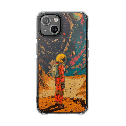 Skorter | Astronaut on Planet X Magnetic Clear Case for iPhone Series