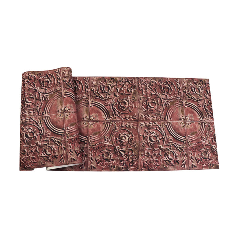 Skorter | 3D -print Metallic wallpaper for industrial restaurants, 33 'by 20.5 "