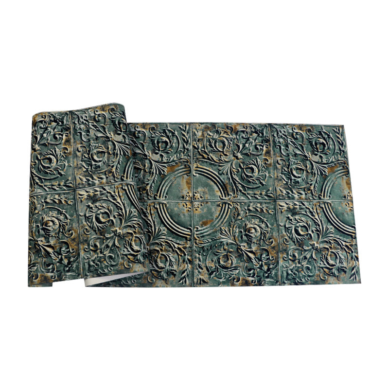 Skorter | 3D -print Metallic wallpaper for industrial restaurants, 33 'by 20.5 "