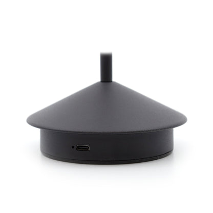 Skorter | Shade Crest Rechargeable Table Lamp // Black