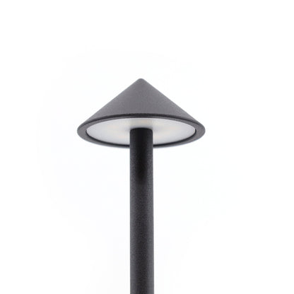 Skorter | Shade Crest Rechargeable Table Lamp // Black
