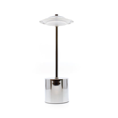 Skorter | Glow Spaceship Rechargeable Table Lamp // Chrome