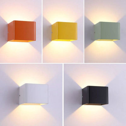 Skorter | Luxorlight - Stylish Square LED Wall Lamps in Aluminum