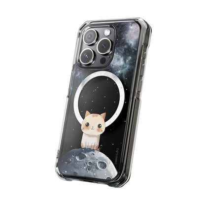 Skorter | Fluff's - Cosmo the Cat in Space Magnetic Clear Case for iPhone Series
